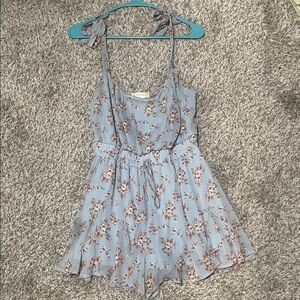 Altar'd State Blue Floral Jumpsuit